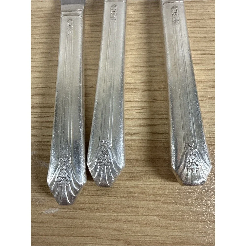 Vintage Wm Rogers Imperial Flatware Lot 21 Pieces 1939 Silverplate Matching Set